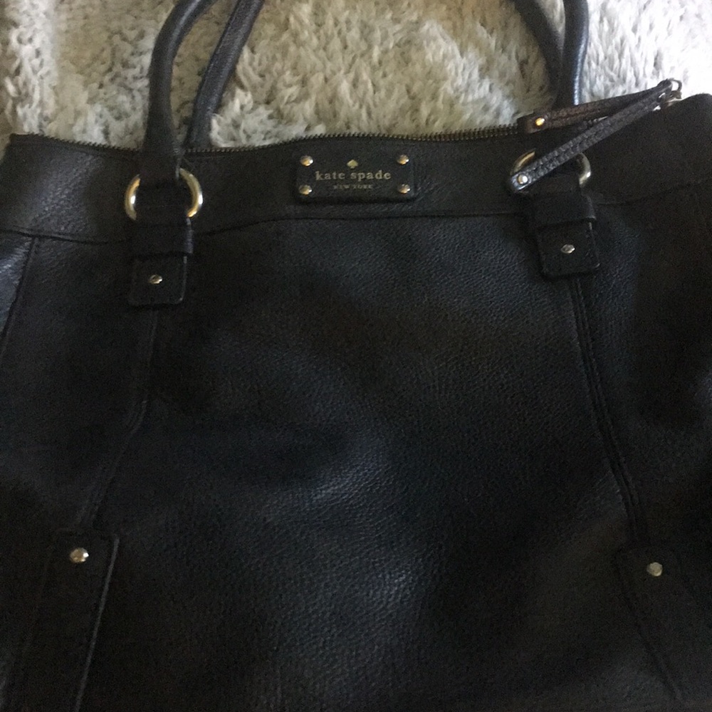 Kate spade ♠️ classic large black leather purse